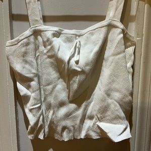 Forever 21 white crop top size medium